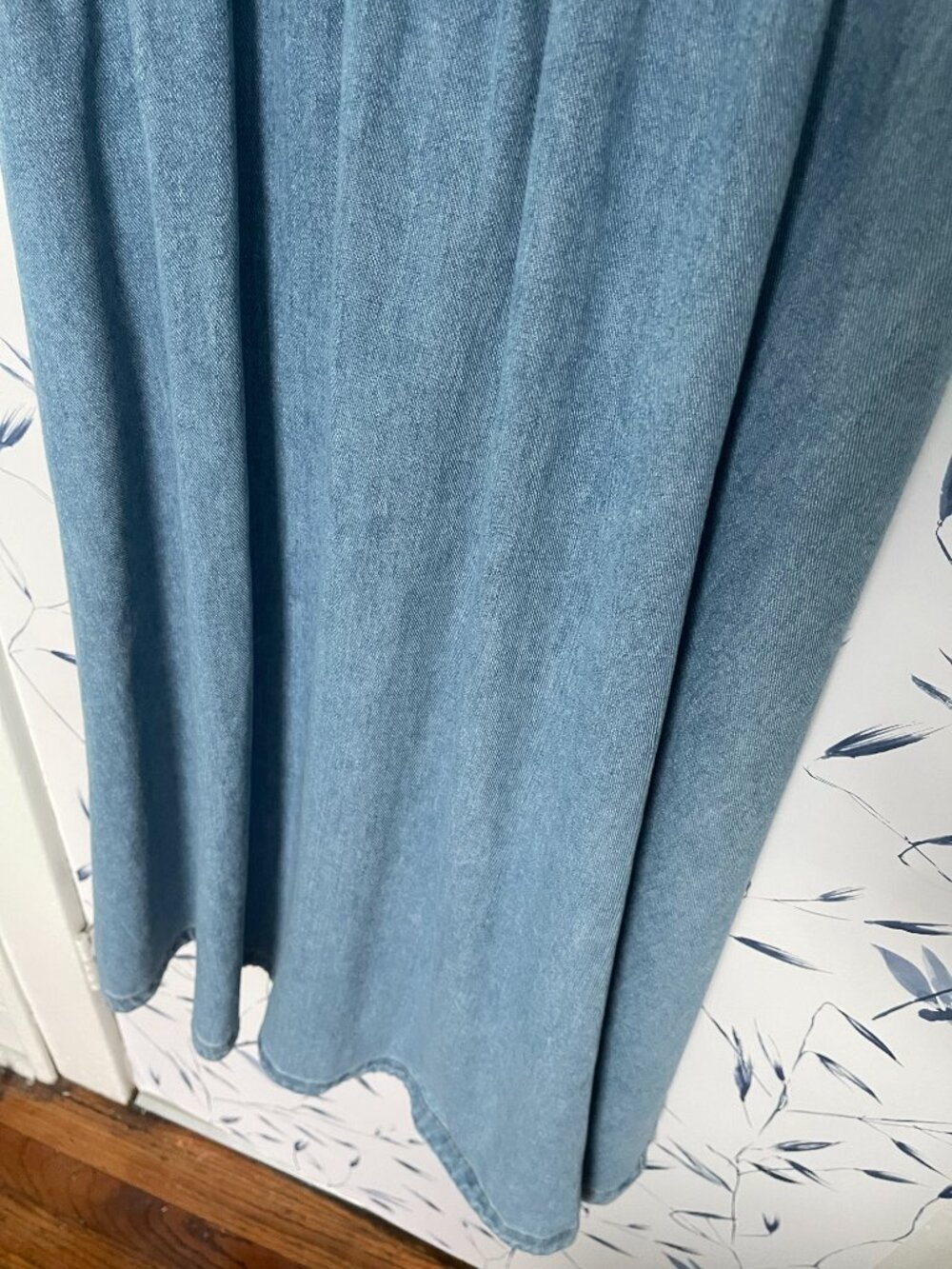 WAYF Daisy Sleeveless Denim Midi Dress - Picture 6 of 9